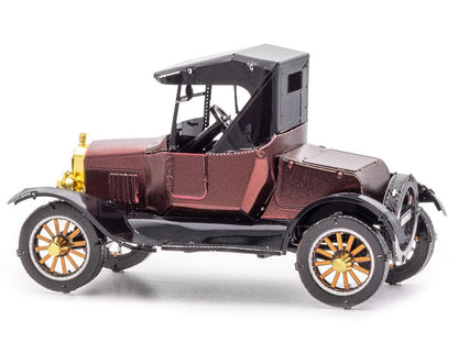 Model Kit 1925 Ford Model T Runabout Dark Red and Black (Moderate Difficulty) Steel Model