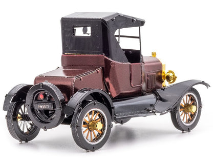 Model Kit 1925 Ford Model T Runabout Dark Red and Black (Moderate Difficulty) Steel Model