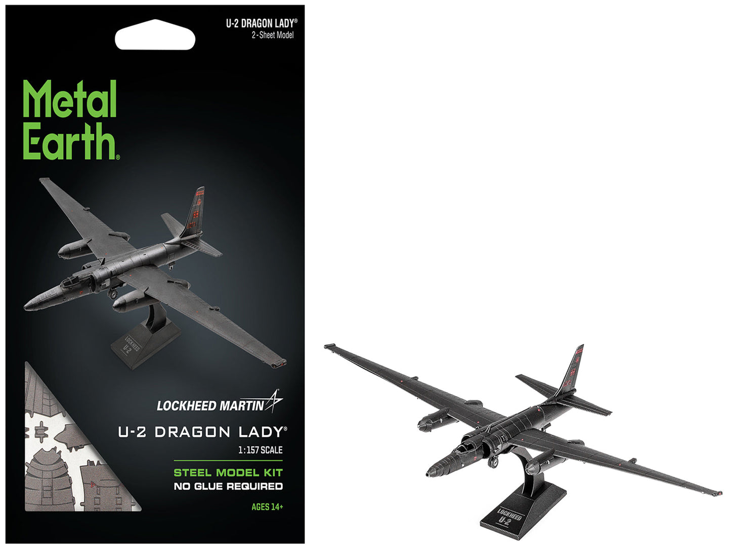 Model Kit Lockheed Martin U-2 Dragon Lady Aircraft "United States Air Force" (Moderate Difficulty) Steel Model