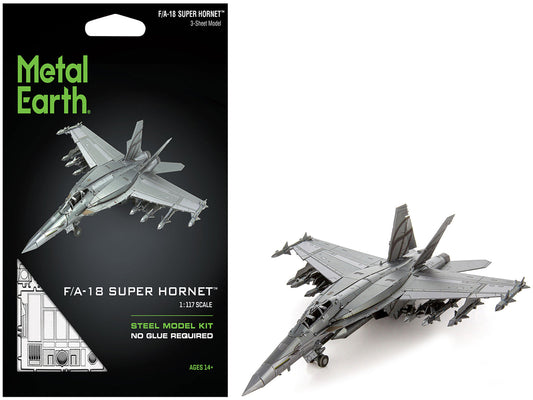 Model Kit Boeing F/A-18 Super Hornet Fighter Aircraft "United States Navy" (Moderate Difficulty) Steel Model
