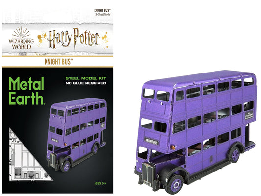 Model Kit Knight Bus Purple "Harry Potter and the Prisoner of Azkaban" (2004) Movie (Moderate Difficulty) Steel Model