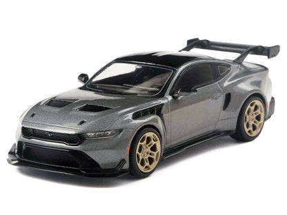 2025 Ford Mustang GTD Gray Metallic with Black Top 1/43 Diecast Model