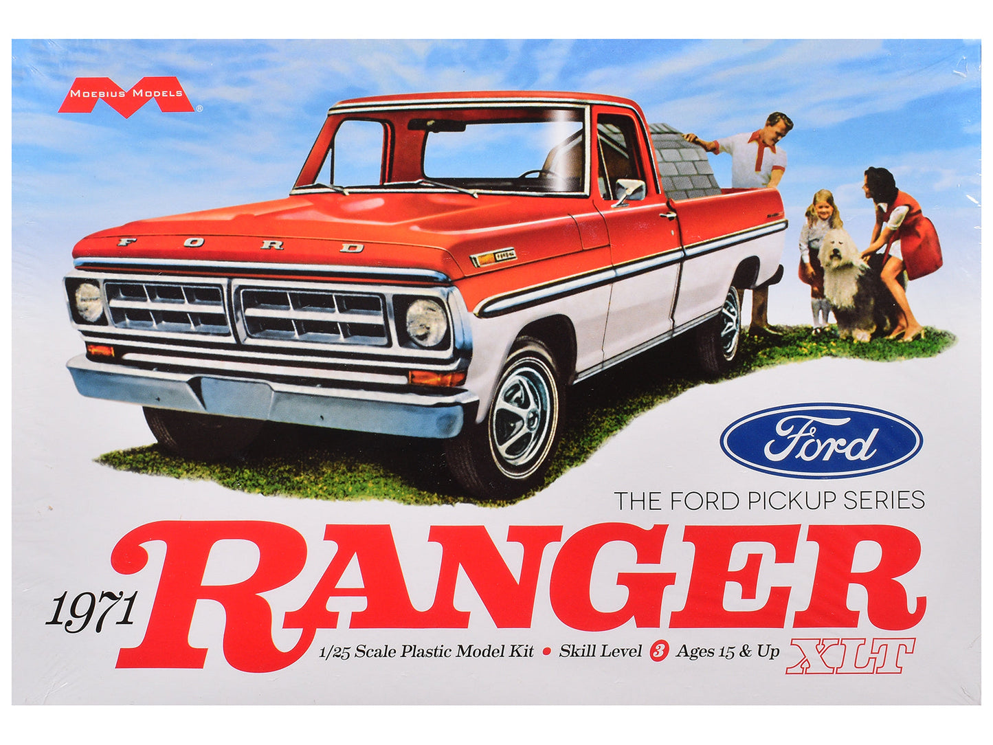 Skill 3 Model Kit 1971 Ford Ranger XLT Pickup Truck 1/25 Scale Model