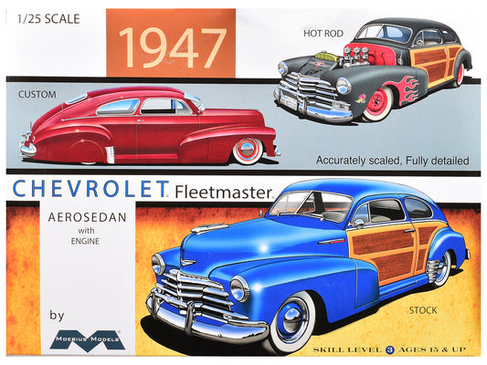 Skill 3 Model Kit 1947 Chevrolet Fleetmaster 3-in-1 Kit 1/25 Scale Model