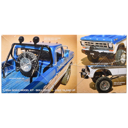 Skill 3 Model Kit 1971 Ford F-250 Custom Lifted 4x4 Pickup Truck 1/25 Scale Model