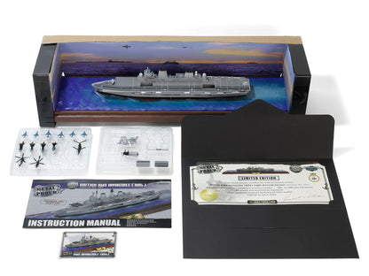 British HMS Invincible (R05) Aircraft Carrier Waterline Edition "Falklands War" (1982) British Royal Navy "Battleship" Series 1/700 Diecast Model