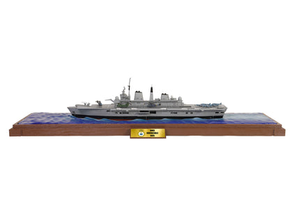 British HMS Invincible (R05) Aircraft Carrier Waterline Edition "Falklands War" (1982) British Royal Navy "Battleship" Series 1/700 Diecast Model