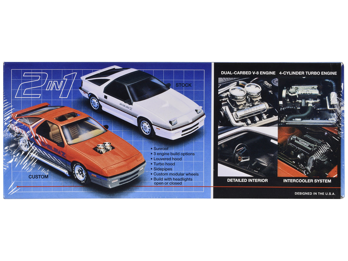 Skill 2 Model Kit 1988 Dodge Shelby Daytona Z 2-in-1 Kit 1/25 Scale Model