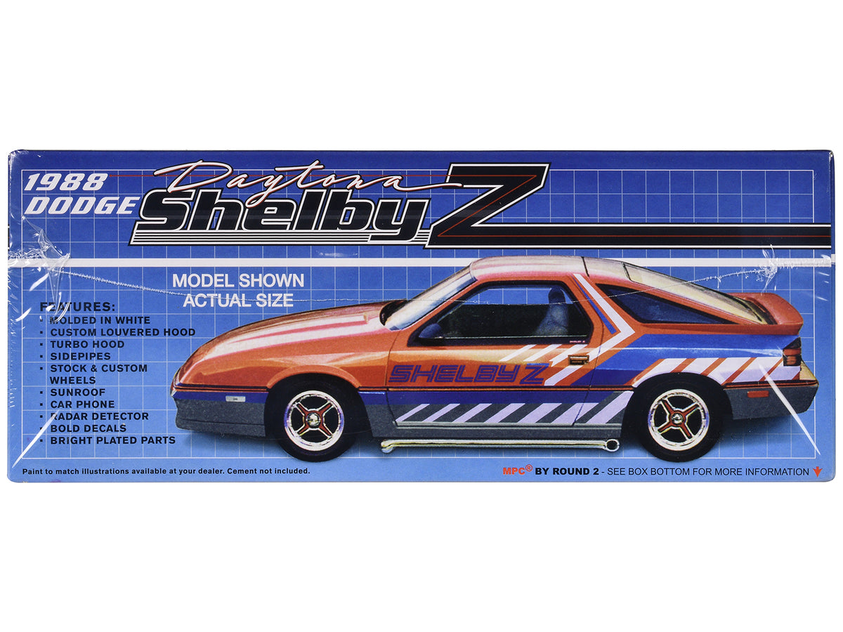 Skill 2 Model Kit 1988 Dodge Shelby Daytona Z 2-in-1 Kit 1/25 Scale Model