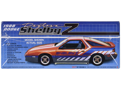 Skill 2 Model Kit 1988 Dodge Shelby Daytona Z 2-in-1 Kit 1/25 Scale Model