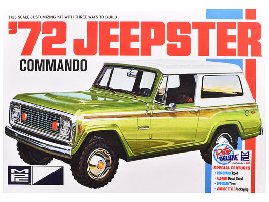 Skill 2 Model Kit 1972 Jeep Jeepster Commando 1/25 Scale Model
