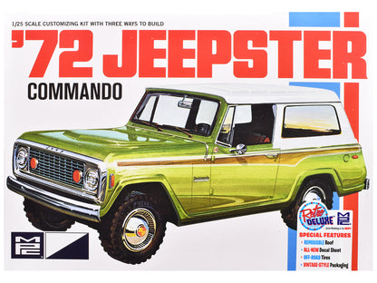 Skill 2 Model Kit 1972 Jeep Jeepster Commando 1/25 Scale Model