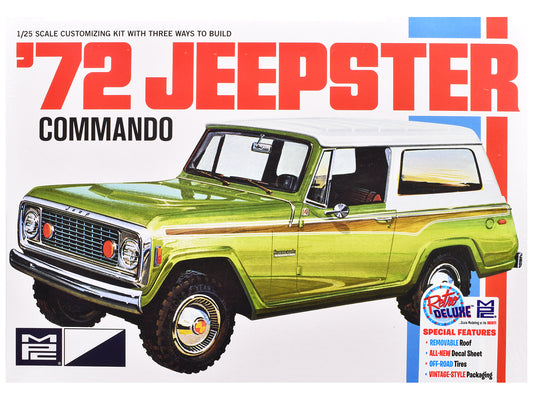 Skill 2 Model Kit 1972 Jeep Jeepster Commando 1/25 Scale Model