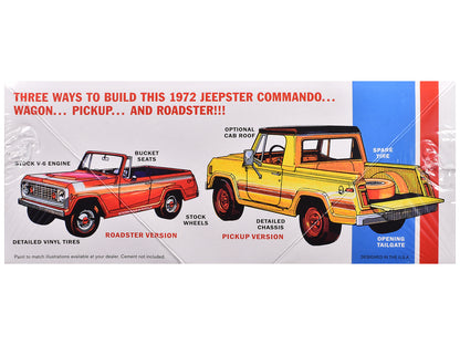 Skill 2 Model Kit 1972 Jeep Jeepster Commando 1/25 Scale Model