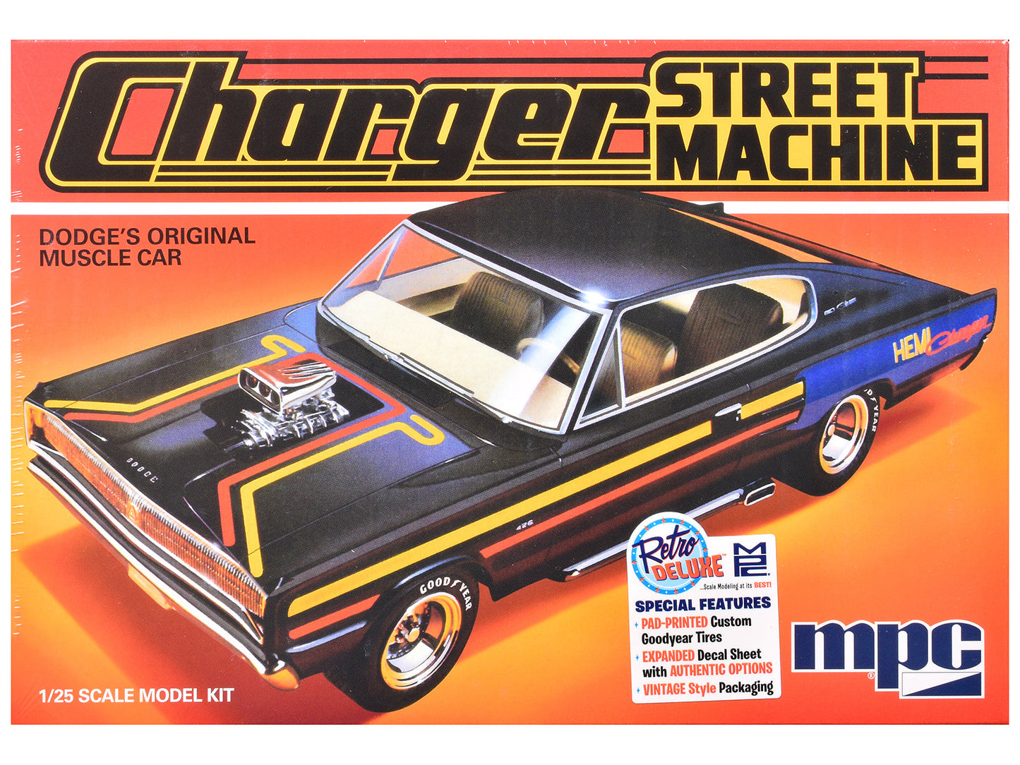 Skill 2 Model Kit 1967 Dodge Charger Street Machine 1/25 Scale Model
