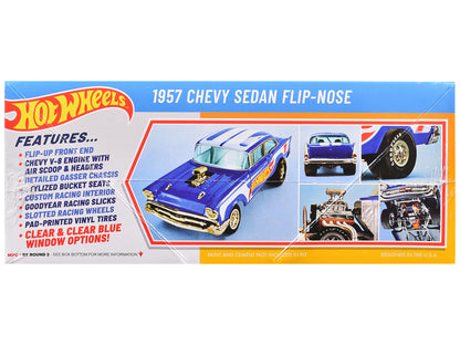 Skill 2 Model Kit 1957 Chevrolet Sedan Flip-Nose "Hot Wheels" 1/25 Scale Model