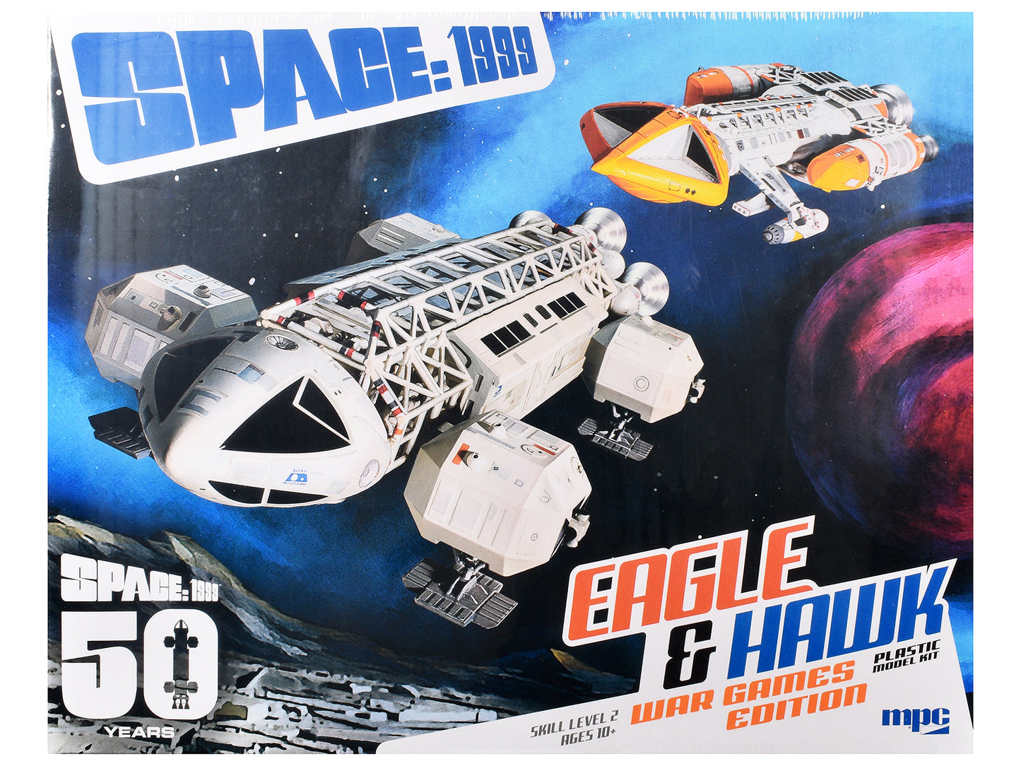 Skill 2 Model Kit Eagle and Hawk War Games Edition "Space: 1999" (1975-1977) TV Series 1/72 Scale Model