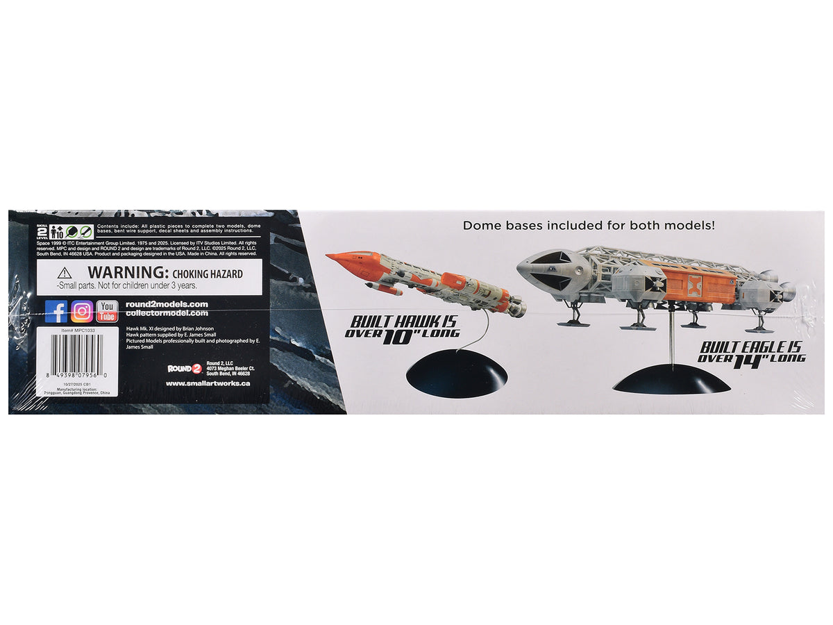 Skill 2 Model Kit Eagle and Hawk War Games Edition "Space: 1999" (1975-1977) TV Series 1/72 Scale Model