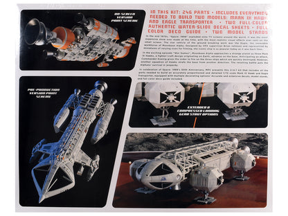 Skill 2 Model Kit Eagle and Hawk War Games Edition "Space: 1999" (1975-1977) TV Series 1/72 Scale Model