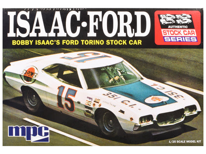 Skill 2 Model Kit 1972 Ford Torino Stock Car "Bobby Isaac" 1/25 Scale Model