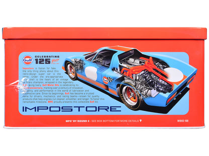 Skill 2 Model Kit Gulf Racing Impostore with Collector Tin 1/25 Plastic Model