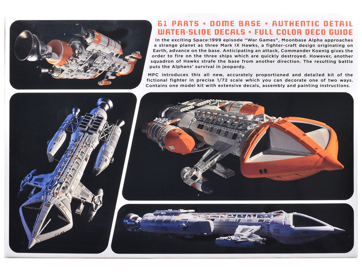 Skill 2 Model Kit Hawk Mark IX Spacecraft "Space: 1999" (1975-1977) TV Series 1/72 Scale Model