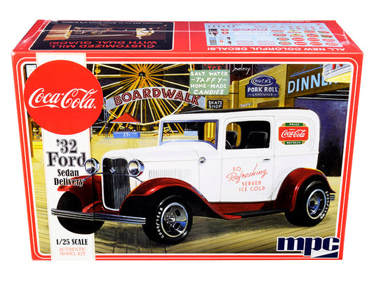 Skill 3 Model Kit 1932 Ford Sedan Delivery "Coca-Cola" 1/25 Scale Model
