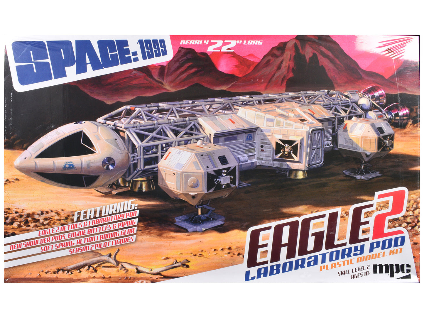 Skill 2 Model Kit Eagle 2 Laboratory Pod "Space: 1999" (1975-1977) TV Series 1/48 Scale Model