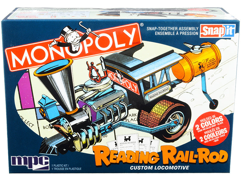 Skill 1 Snap Model Kit Reading Rail Rod Custom Locomotive "Monopoly" 1/25 Scale Model