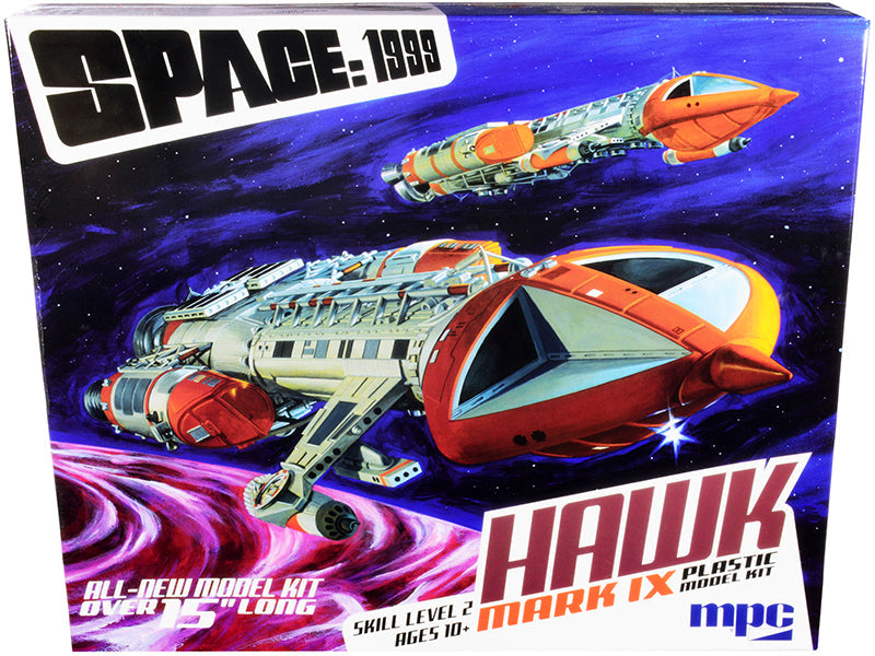 Skill 2 Model Kit Hawk Mark IX Space Fighter "Space: 1999" (1975-1977) TV Show 1/48 Scale Model