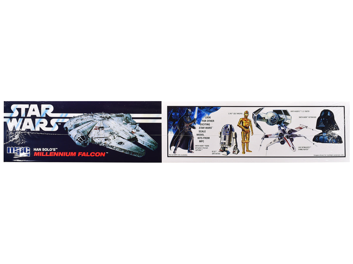 Skill 3 Model Kit Han Solo's Millennium Falcon "Star Wars: A New Hope" (1977) Movie 1/72 Scale Model