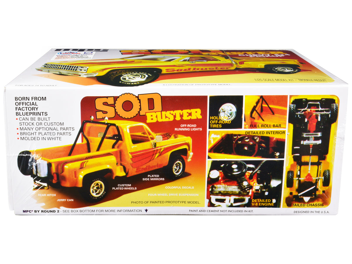 Skill 2 Model Kit 1981 Chevrolet 4x4 Stepside Pickup Truck "Sod Buster" 1/25 Scale Model