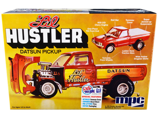 Skill 2 Model Kit 1975 Datsun Pickup Truck "Lil Hustler" 1/25 Scale Model