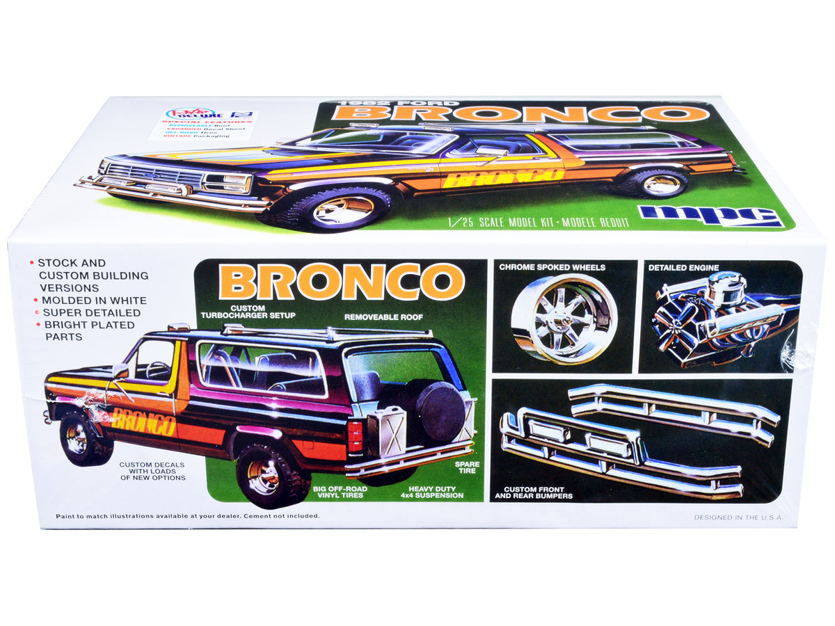 Skill 2 Model Kit 1982 Ford Bronco 1/25 Scale Model