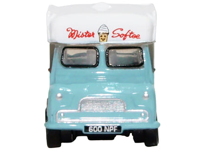 Bedford CA Ice Cream Van "Mister Softee" Light Blue with White Top 1/148 (N) Scale Diecast Model Car