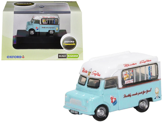 Bedford CA Ice Cream Van "Mister Softee" Light Blue with White Top 1/148 (N) Scale Diecast Model Car