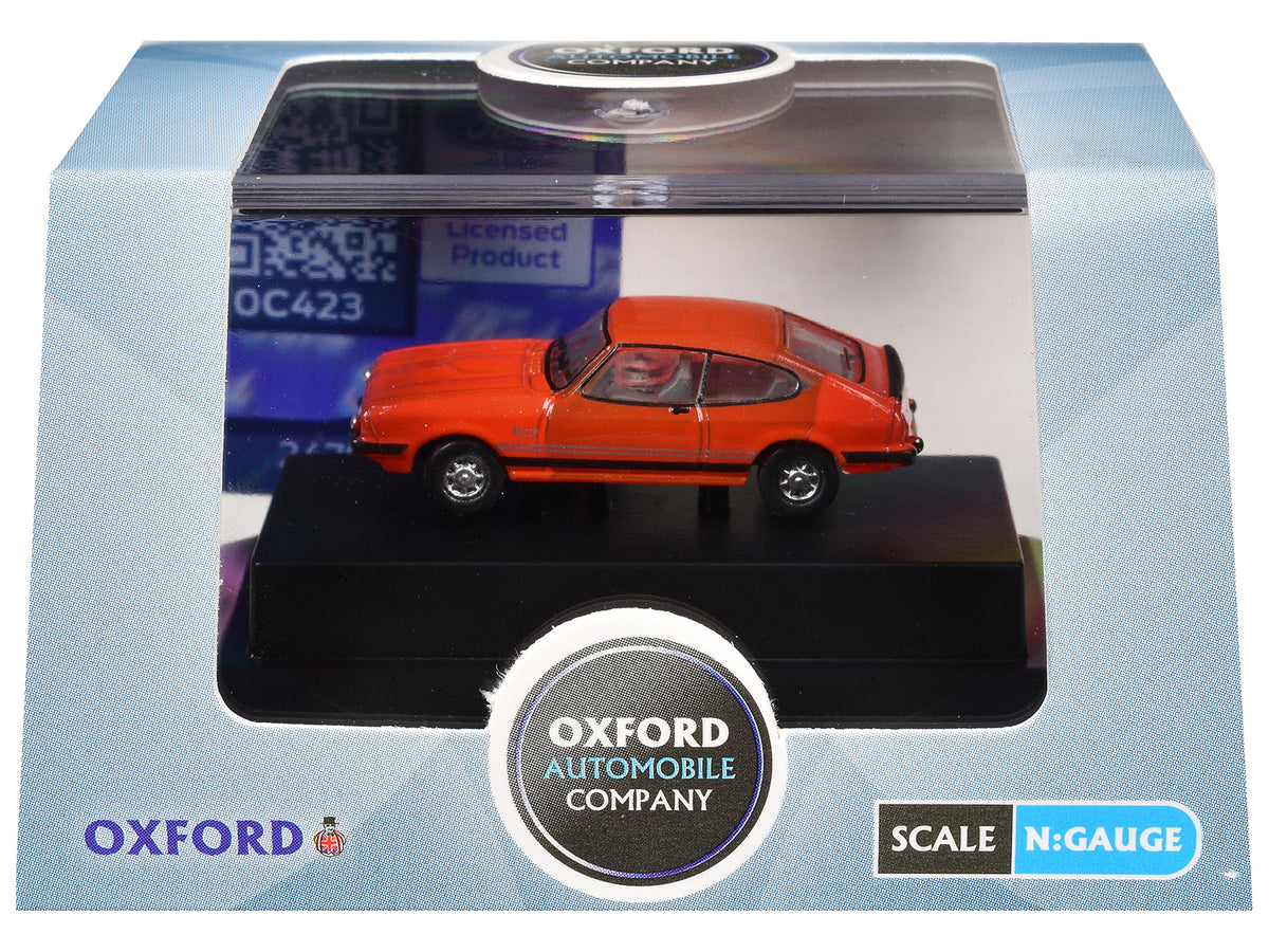 Ford Capri Mk3 RHD (Right Hand Drive) Sebring Red 1/148 (N) Scale Diecast Model Car