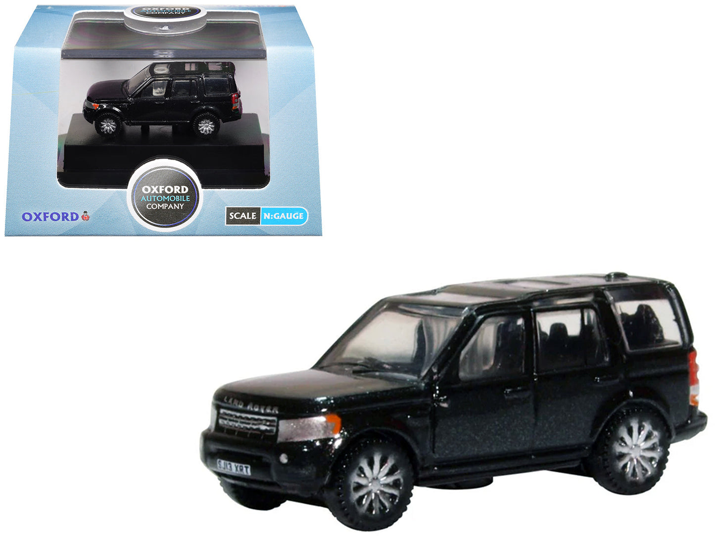 Land Rover Discovery 4 RHD (Right Hand Drive) Santorini Black 1/148 (N) Scale Diecast Model car