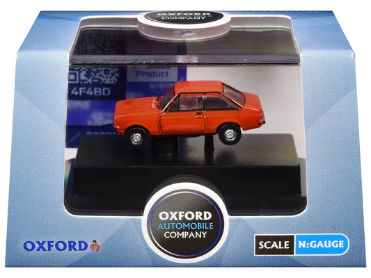 Ford Escort Mk2 RHD (Right Hand Drive) Carnival Red 1/148 (N) Scale Diecast Model Car