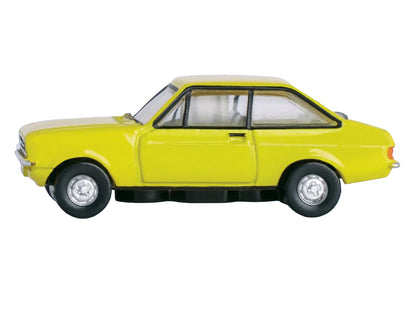 Ford Escort Mk2 RHD (Right Hand Drive) Signal Yellow 1/148 (N) Scale Diecast Model Car