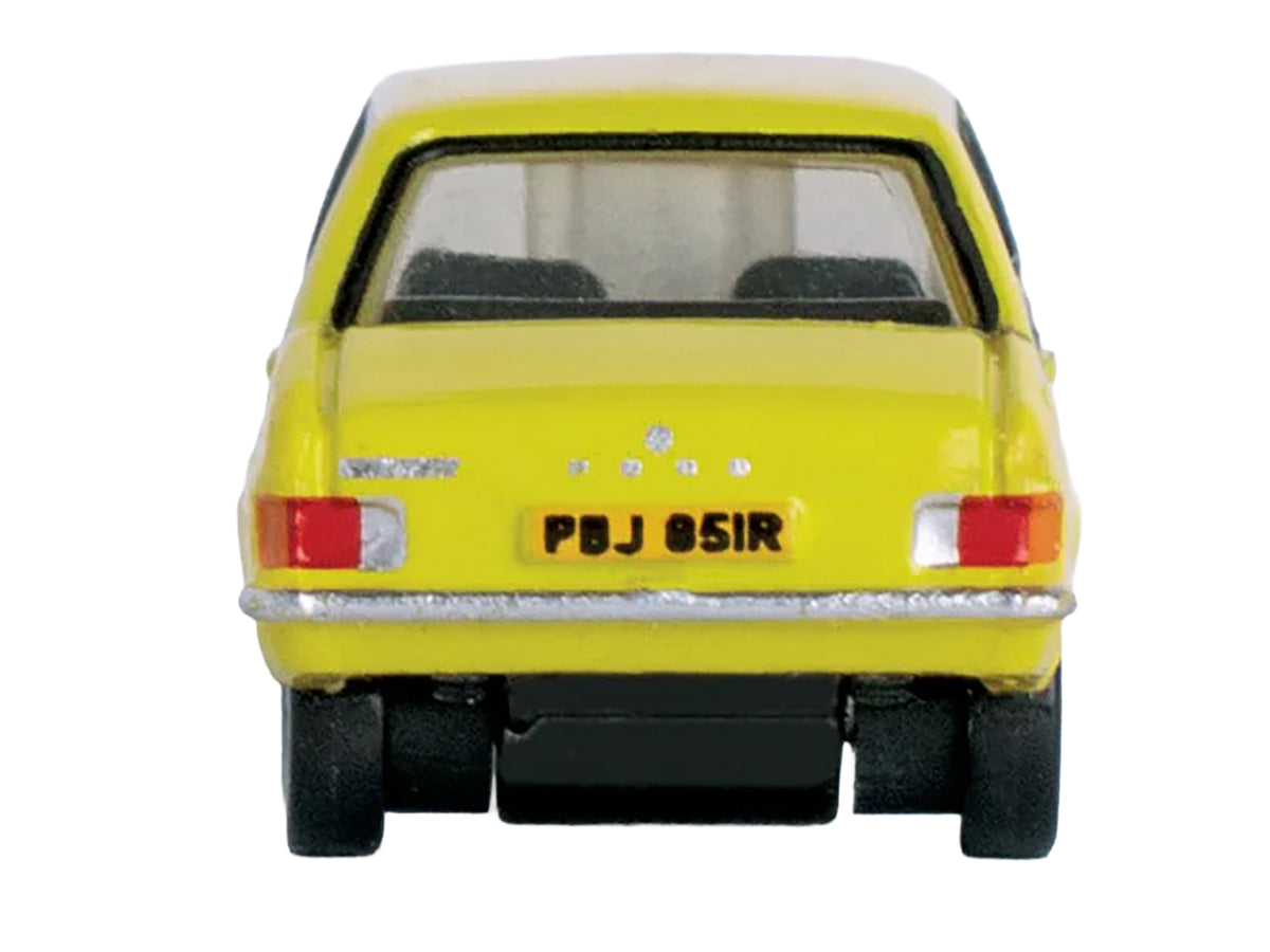 Ford Escort Mk2 RHD (Right Hand Drive) Signal Yellow 1/148 (N) Scale Diecast Model Car