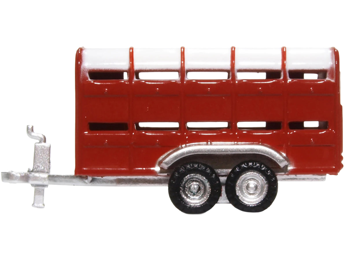 Livestock Trailer Red 1/148 (N) Scale Diecast Model Car