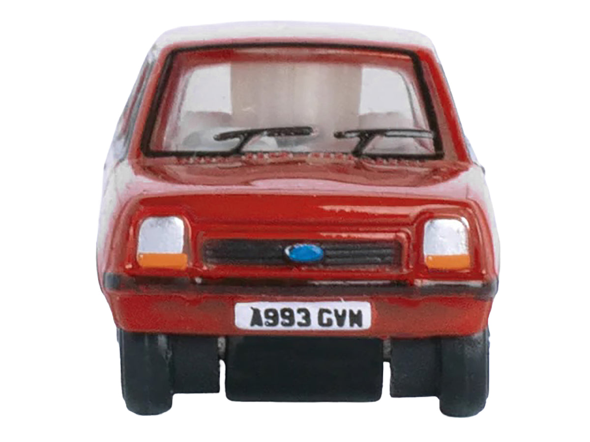 Ford Fiesta Mk1 RHD (Right Hand Drive) Venetian Red 1/148 (N) Scale Diecast Model Car