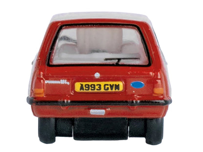 Ford Fiesta Mk1 RHD (Right Hand Drive) Venetian Red 1/148 (N) Scale Diecast Model Car