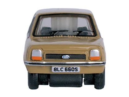 Ford Fiesta Mk1 RHD (Right Hand Drive) Nevada Beige 1/148 (N) Scale Diecast Model Car