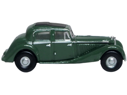 Jaguar SS RHD (Right Hand Drive) Suede Green with Black Top 1/148 (N) Scale Diecast Model Car