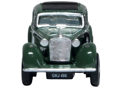 Jaguar SS RHD (Right Hand Drive) Suede Green with Black Top 1/148 (N) Scale Diecast Model Car