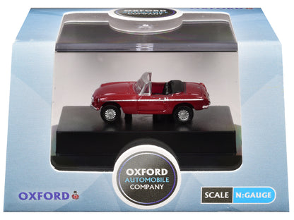 MG MGB Roadster RHD (Right Hand Drive) Tartan Red 1/148 (N) Scale Diecast Model Car