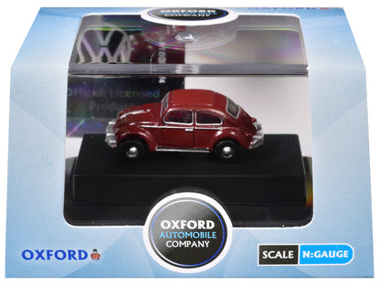 Volkswagen Beetle Ruby Red 1/148 (N) Scale Diecast Model Car