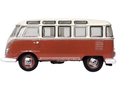 Volkswagen T1 Samba Bus Sealing Wax Red and Gray 1/148 (N) Scale Diecast Model Car